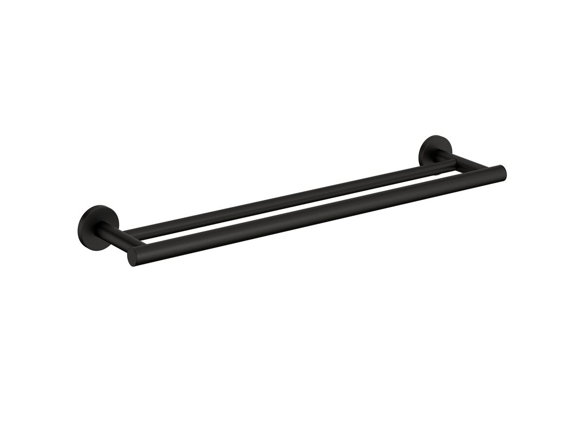 reece Roca Ona Double Towel Rail 800mm Matte Black
