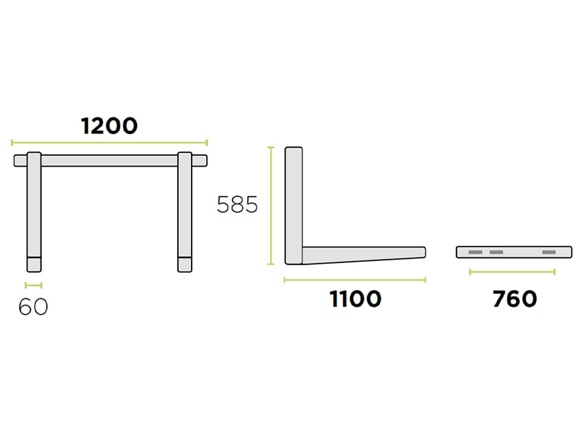 Reece Rodigas Ref Wall Bracket 100kg 1200W1100