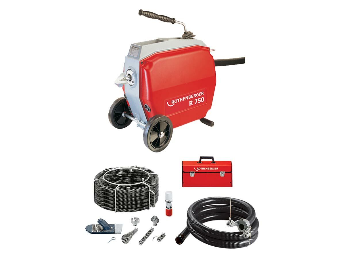 reece Rothenberger R750 Drain Cleaning Kit