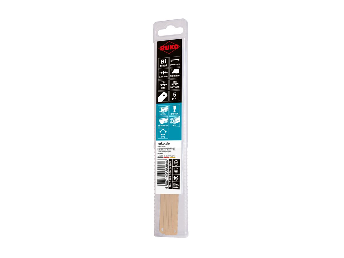 reece Ruko Hacksaw Blade 300mm x 24t (5 Pack)