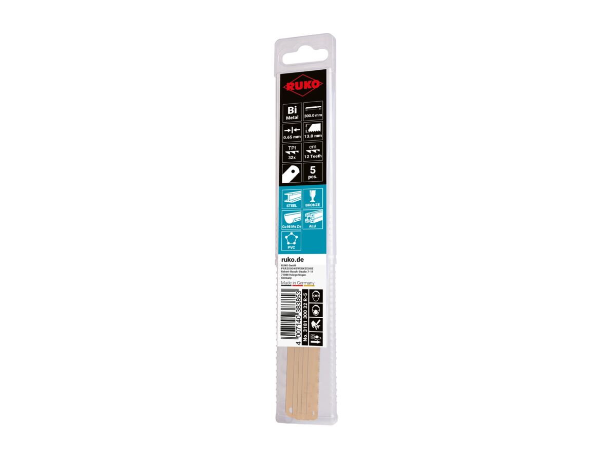 reece Ruko Hacksaw Blade 300mm x 32t (5 Pack)