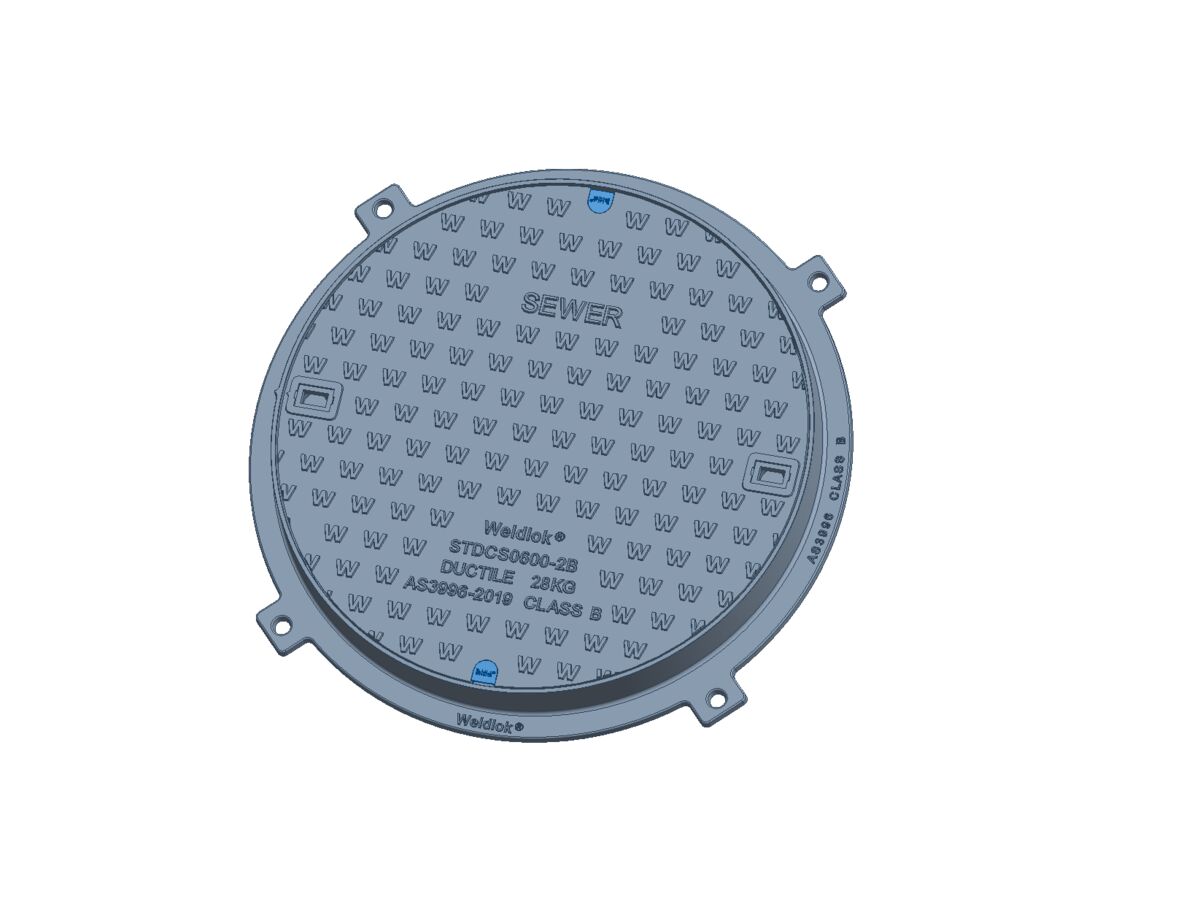 reece Sewer Cast Iron Cover & Frame Class B 600mm