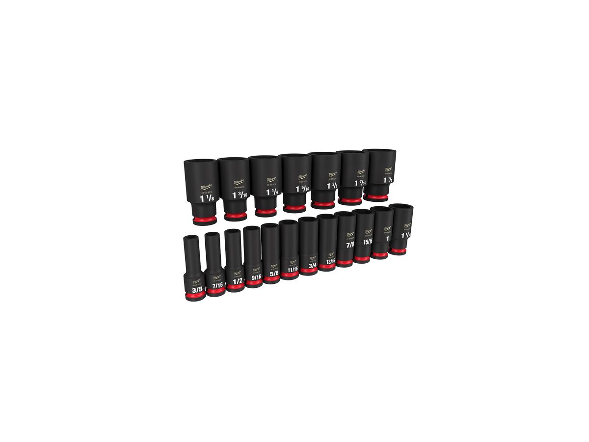 Reece Shockwave Impact 1/2 Socket Set 19 Piece