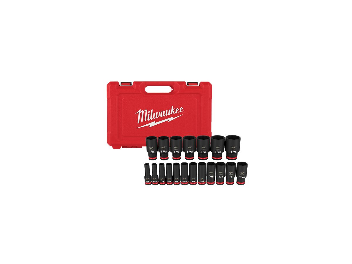 Reece Shockwave Impact 1/2 Socket Set 19 Piece