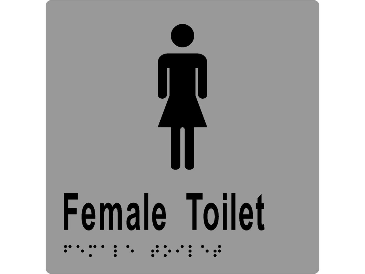 reece Sign Braille Female Wc Stainless Steel