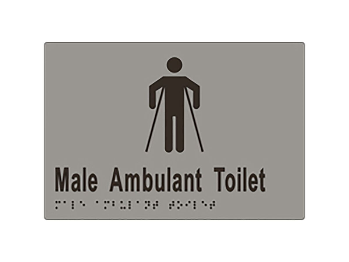 reece Sign Braille Male Amb Wc Stainless Steel