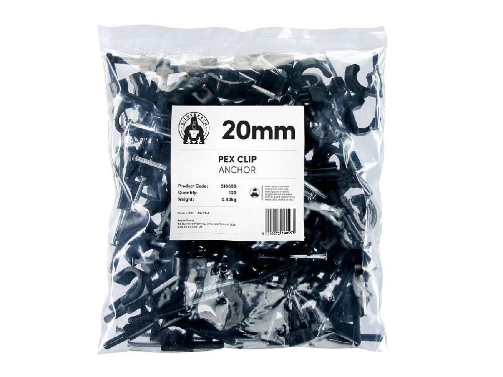 Reece Silverback Pex Clip 20mm Anchor (100)