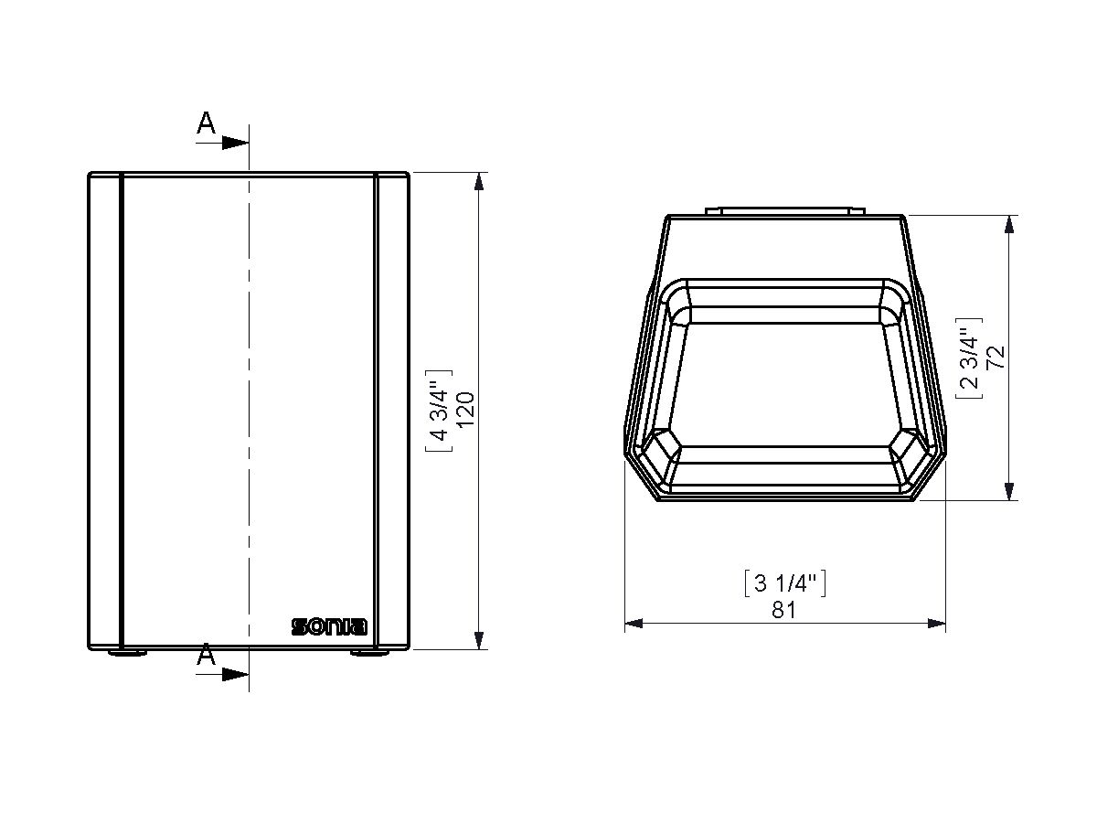 Reece Sonia S2 Wall Mounted Tumbler White