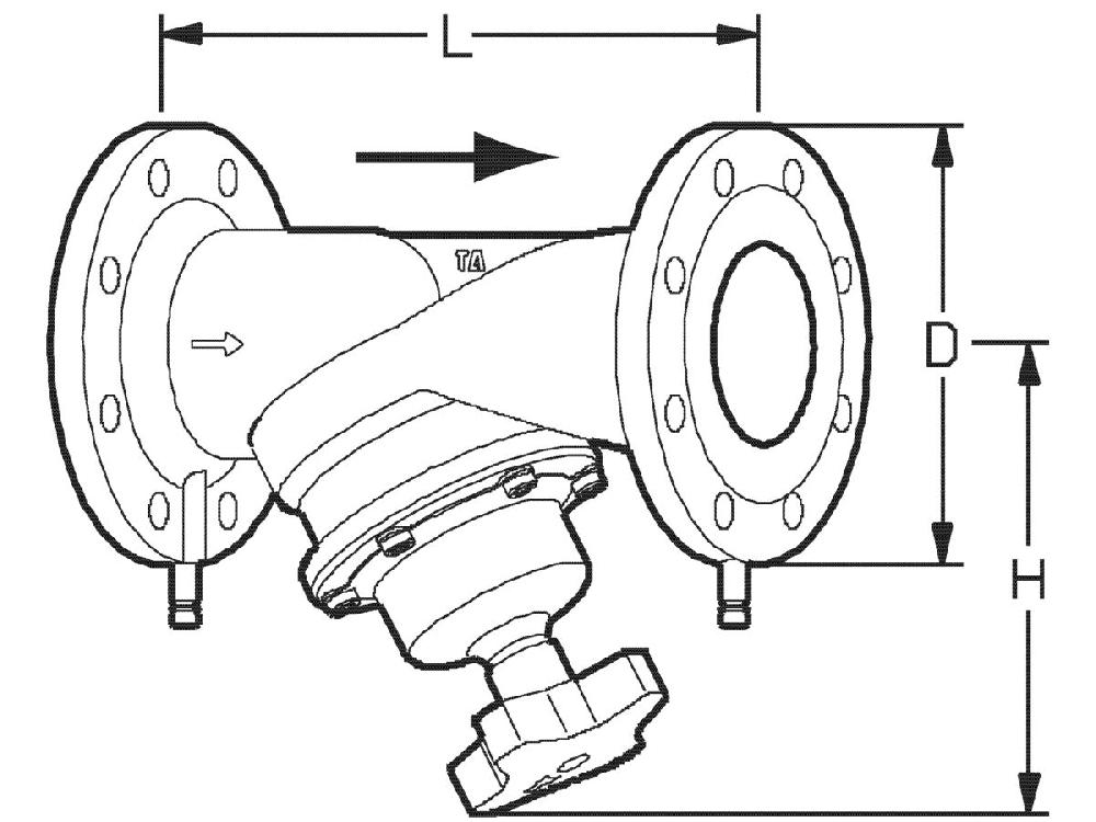 Reece TA Balancing Valve STAF PN16 125mm