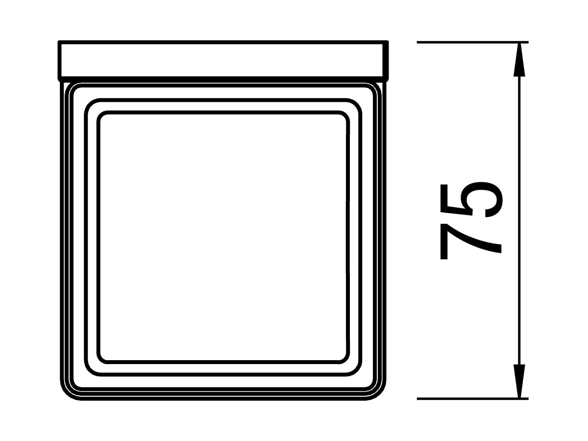 Reece Teknobili Solido Wall Mount Tumbler Chrome