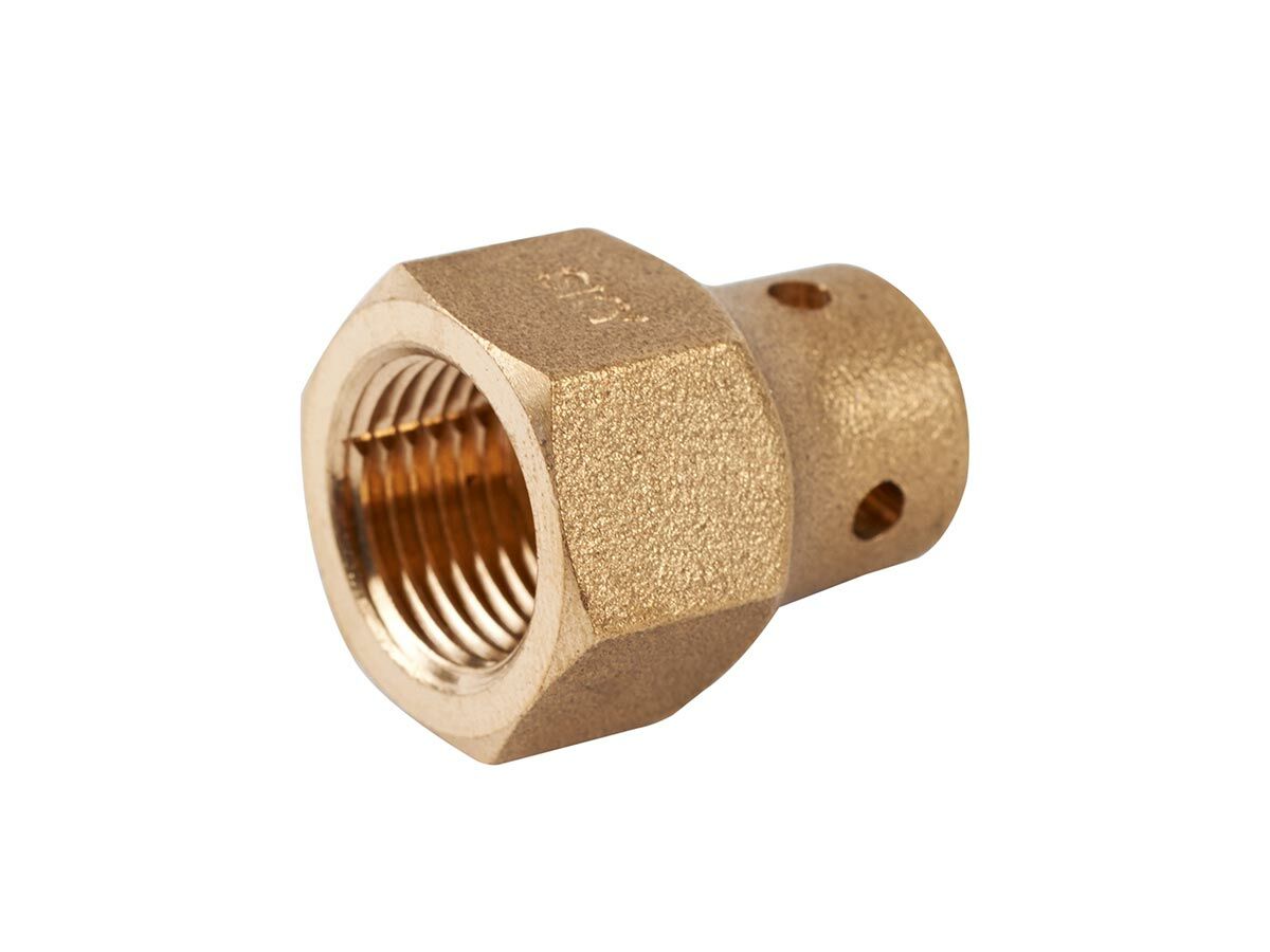 reece Refrigeration Brass Frost Proof Red Flare Nut 3/8" X 1/4" (Packet 2)