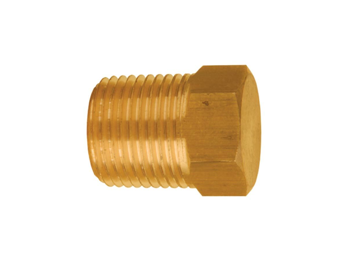 reece Refrigeration Brass Hex Pipe Plug 3/4" MBSP (Packet 1)