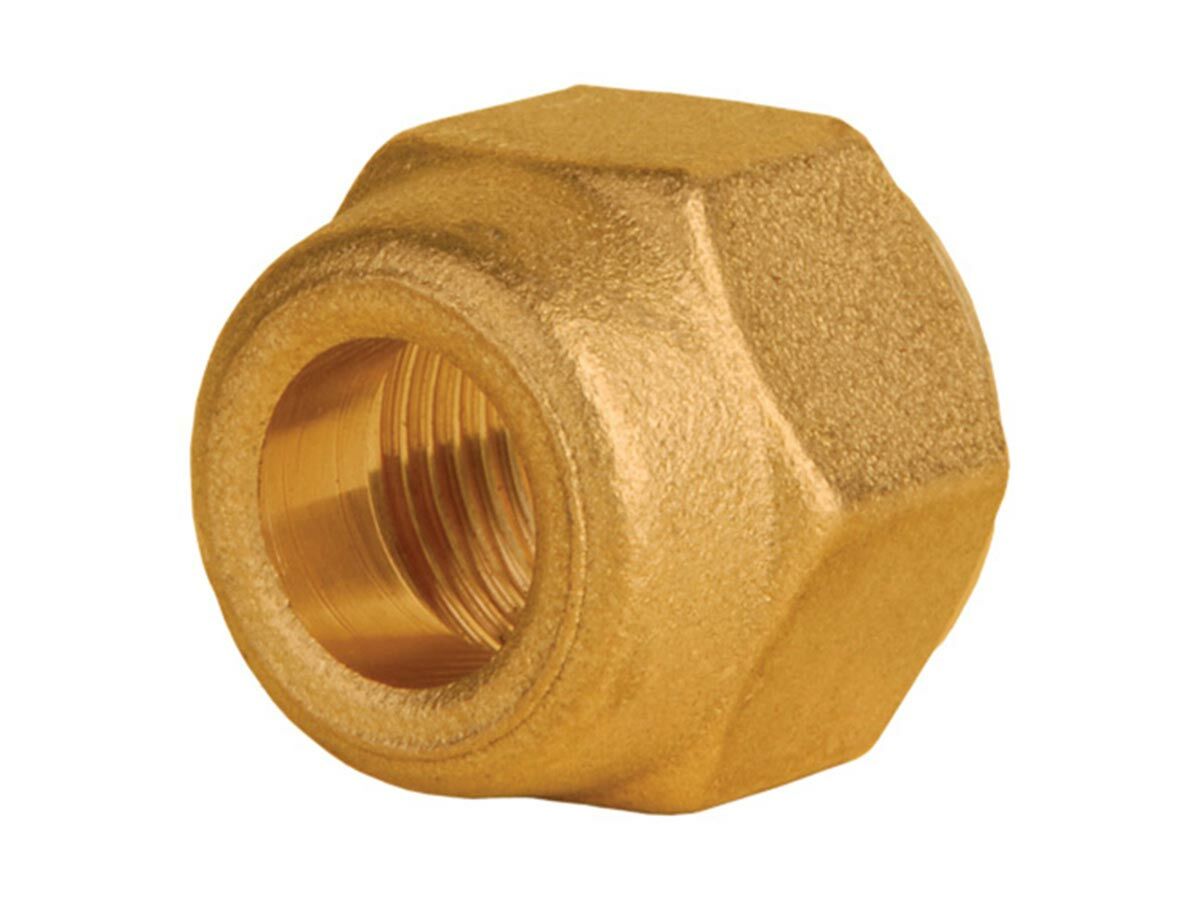 reece Refrigeration Brass Short Barrel Flare Nut 5/16" - 1/4" (Packet 2)