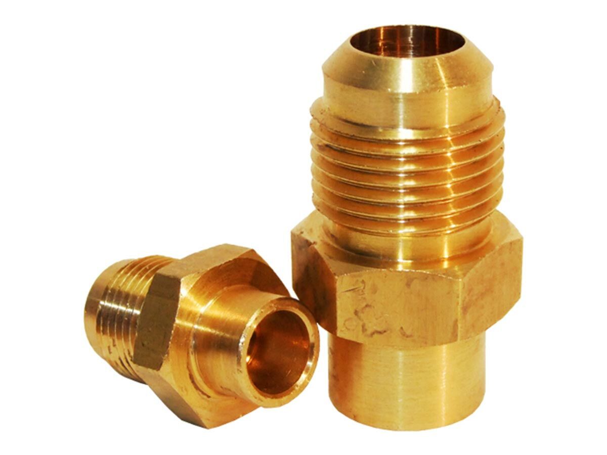 reece Refrigeration Brass Union 3/8" MFL X 1/2" Solder (Packet 1)