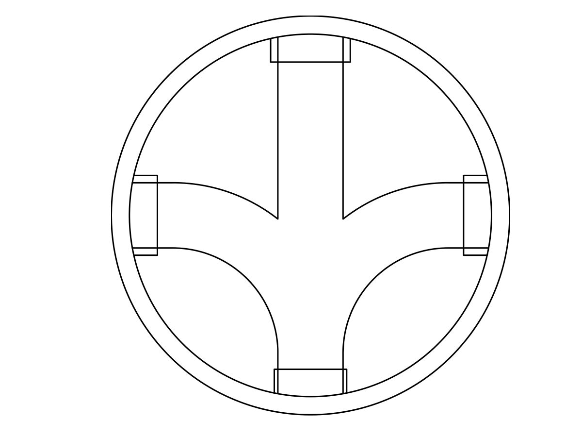 Reece Rehau Awashaft PP Chamber Base 1000/200mm (RML 90 Degree)