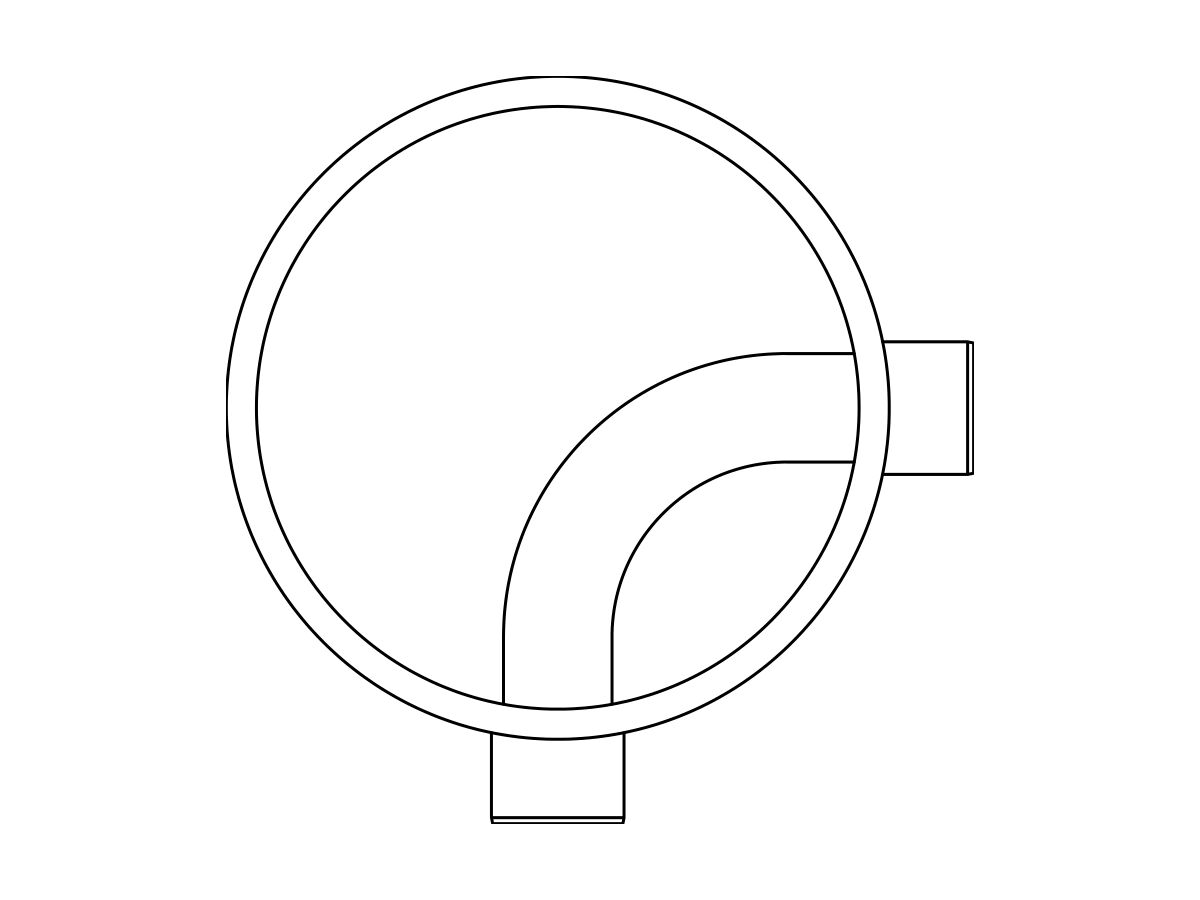 reece Rehau Awashaft PP Chamber Base 800/160mm (AG 90 Degree)