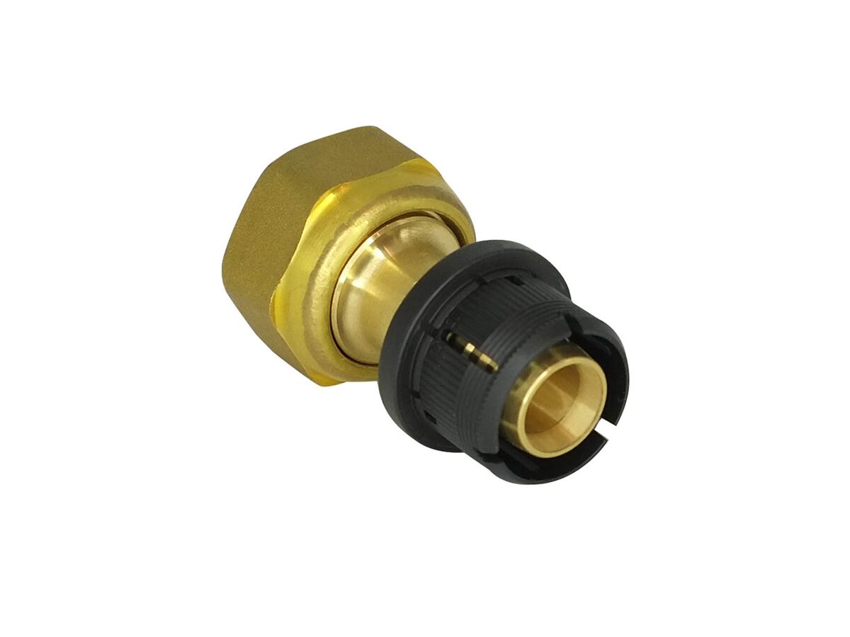 reece Rehau Edge Straight Tap Connector with Seal 20mm x 3/4" Nut