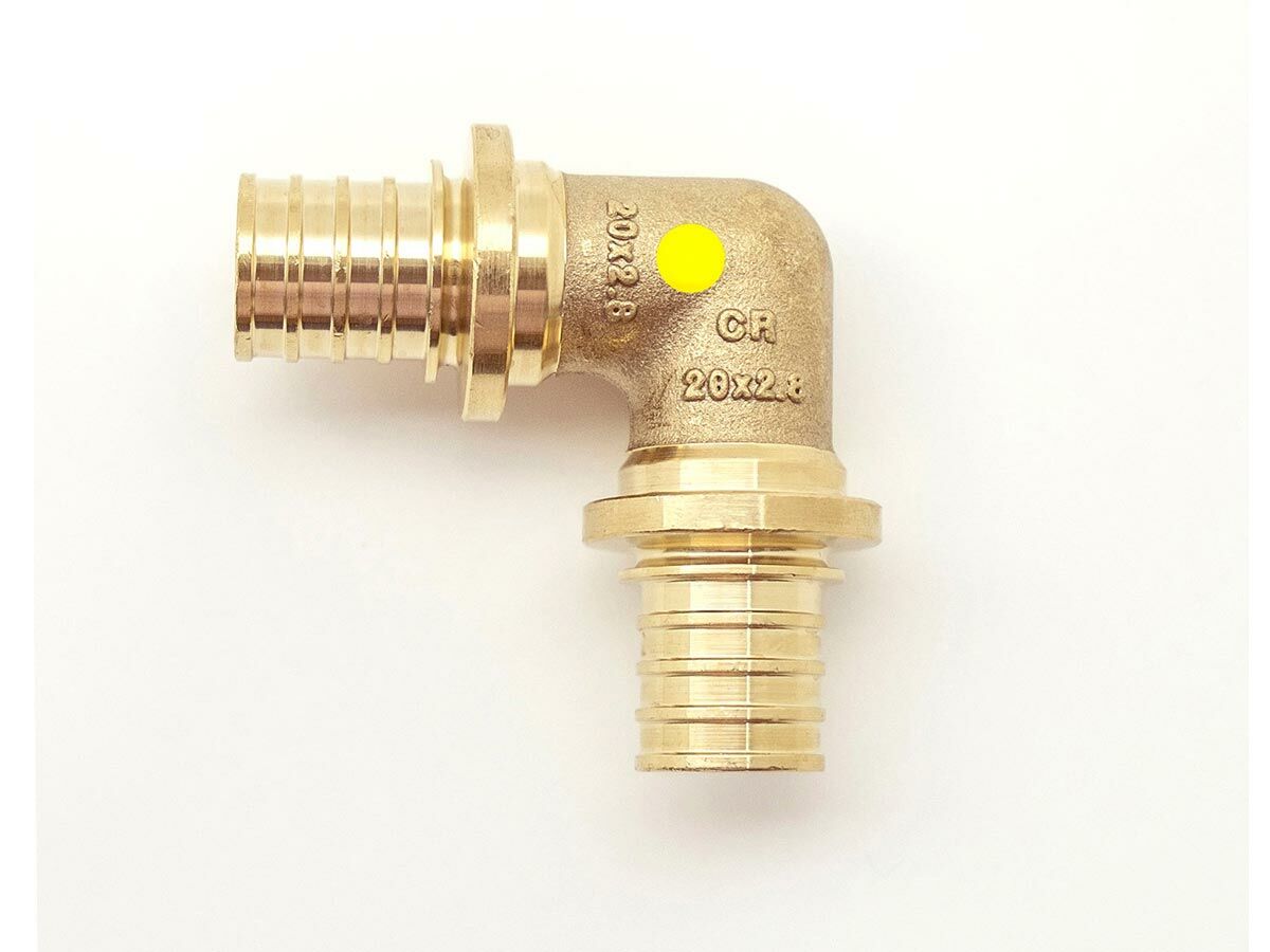 reece Rehau Rautitan Brass No.12 Elbow 16mm x 90 Degree