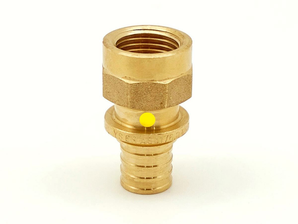 reece Rehau Rautitan Brass No.2 Straight Connector 32mm x 1" Female
