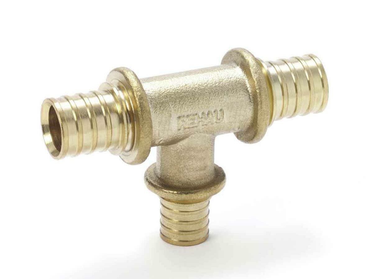 reece Rehau Rautitan No.25 Brass Tee 63mm x (40mm) x 63mm