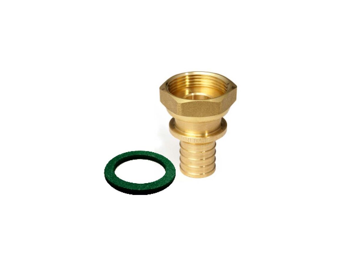 reece Rehau Rautitan No.62 Tap Connector Straight 20mm x 3/4" Female Gasket
