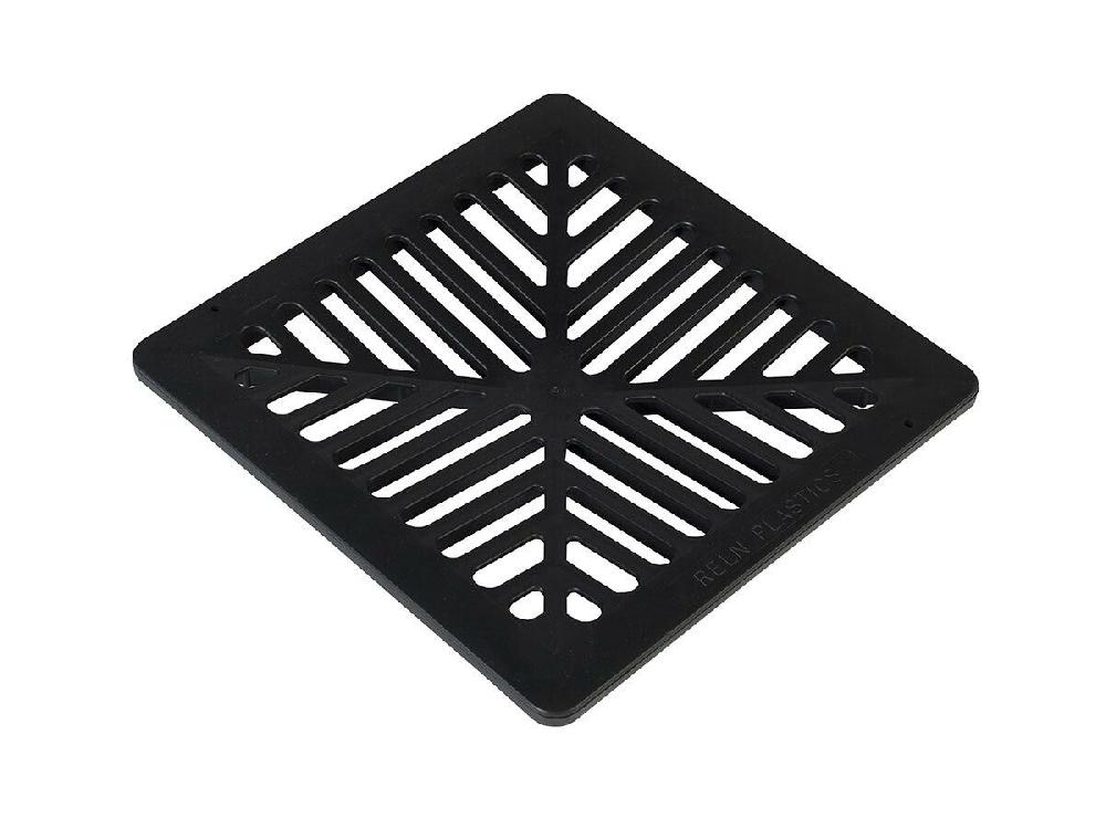 reece Reln 250mm Stormwater Pit Grate Only PVC Black