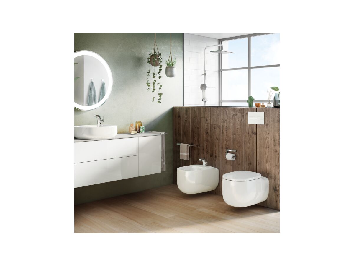Reece Roca Beyond Wall Hung Rimless Pan & Soft Close Quick Release Seat (4 Star)