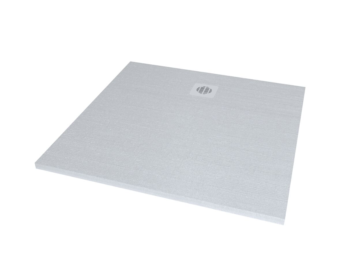 reece Roca Cyprus Stonex Shower Floor 1000mm x 1000mm Blanco with Matching Waste
