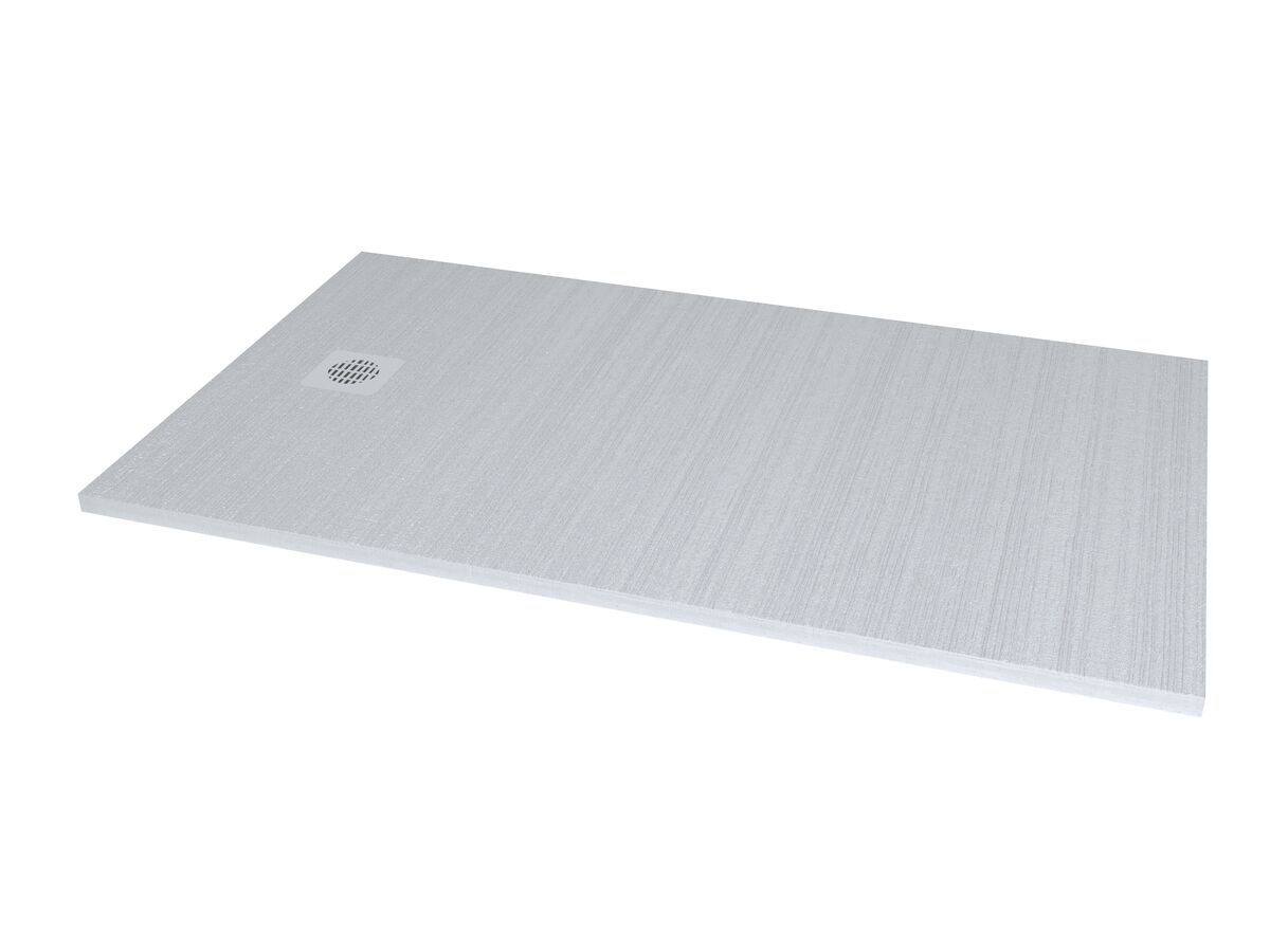 reece Roca Cyprus Stonex Shower Floor 900mm x 1500mm Blanco with Matching Waste
