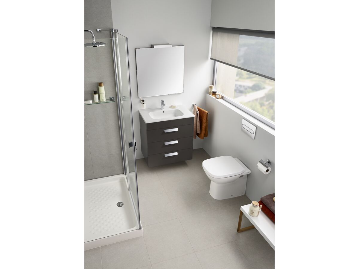 Reece Roca Debba Back To Wall Pan With Soft Close Quick Release MK2 Seat White Chrome (4 Star)