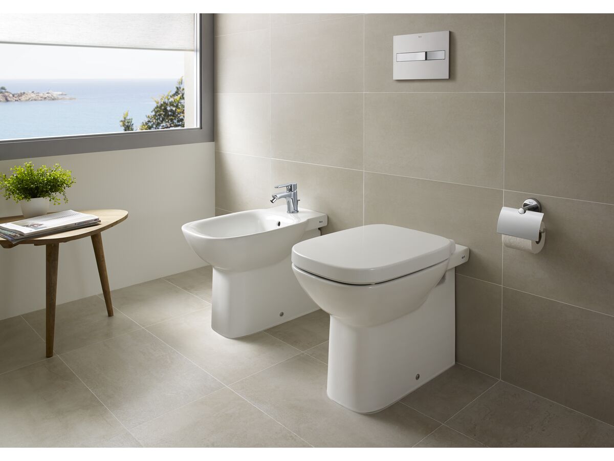 Reece Roca Debba Back To Wall Pan With Soft Close Quick Release MK2 Seat White Chrome (4 Star)