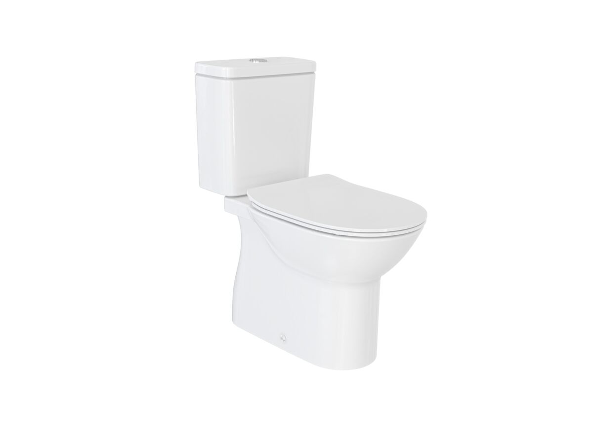reece Roca Debba Rimless Close Coupled S Trap Bottom Inlet Toilet Suite (4 Star)