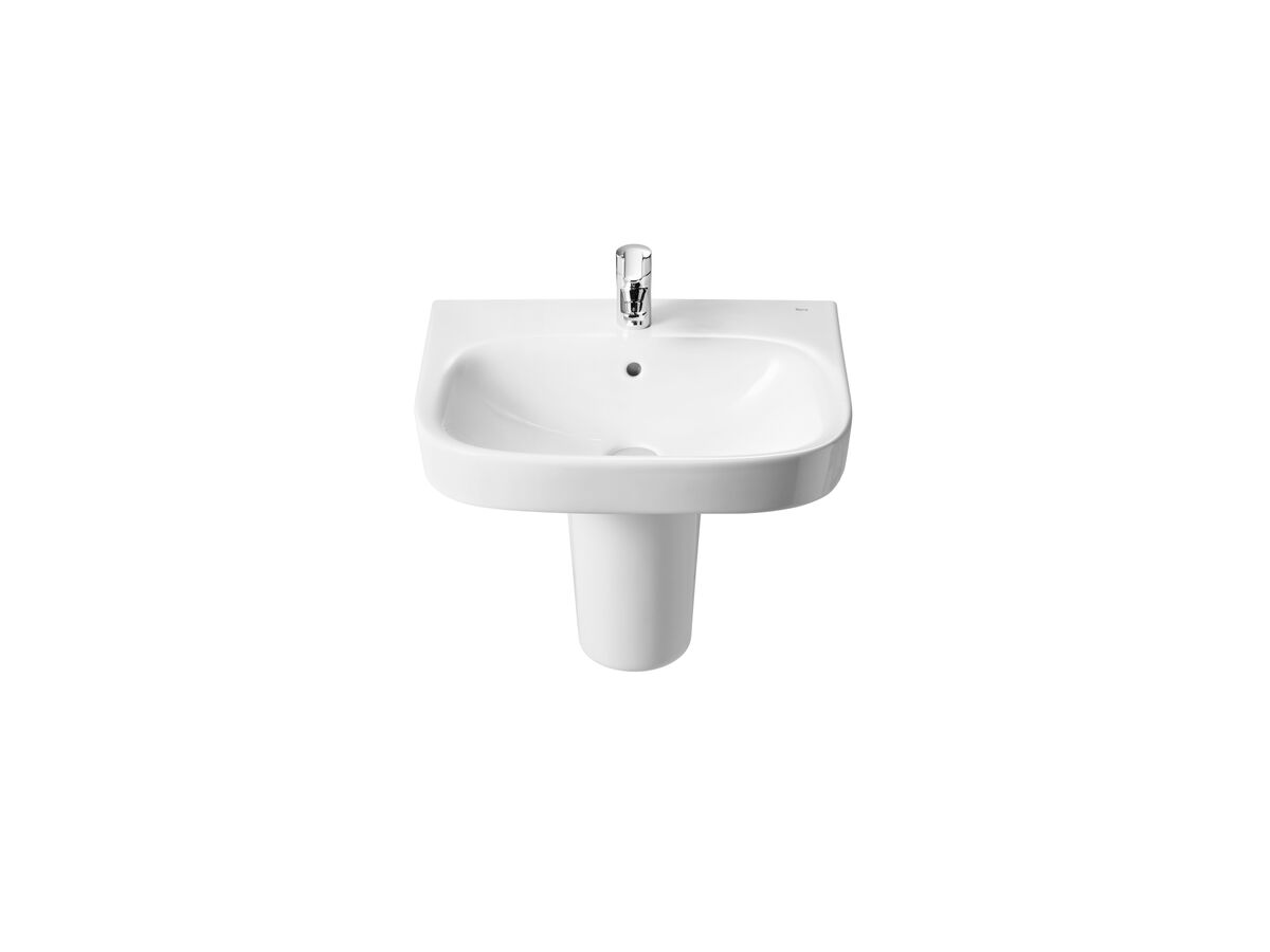 Reece Roca Debba Wall Basin With Fixing Kit 500mm 1 Taphole White