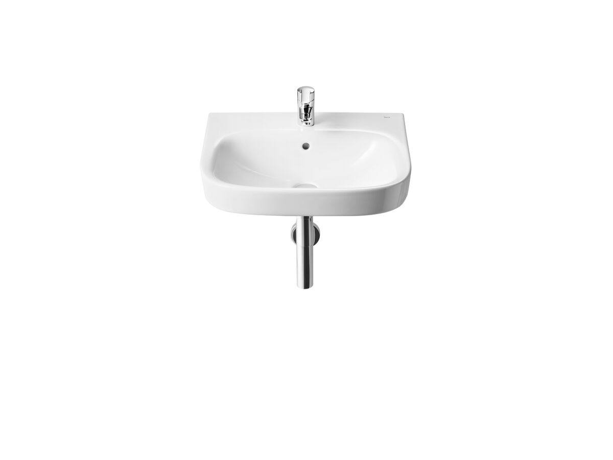 reece Roca Debba Wall Basin with Fixing Kit 500mm 1 Taphole White