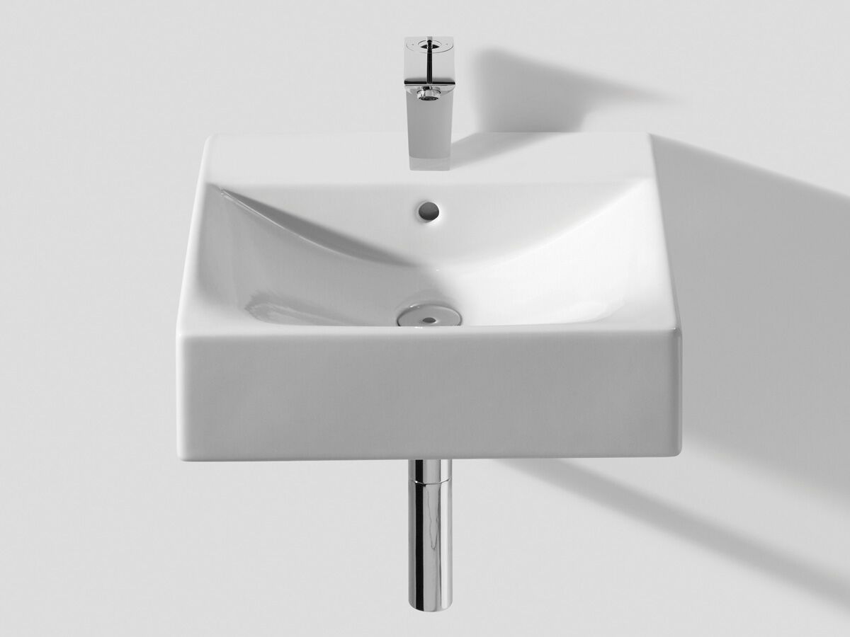 reece Roca Diverta 470 Wall/Above Counter Basin 3 Taphole with Fixing Kit White