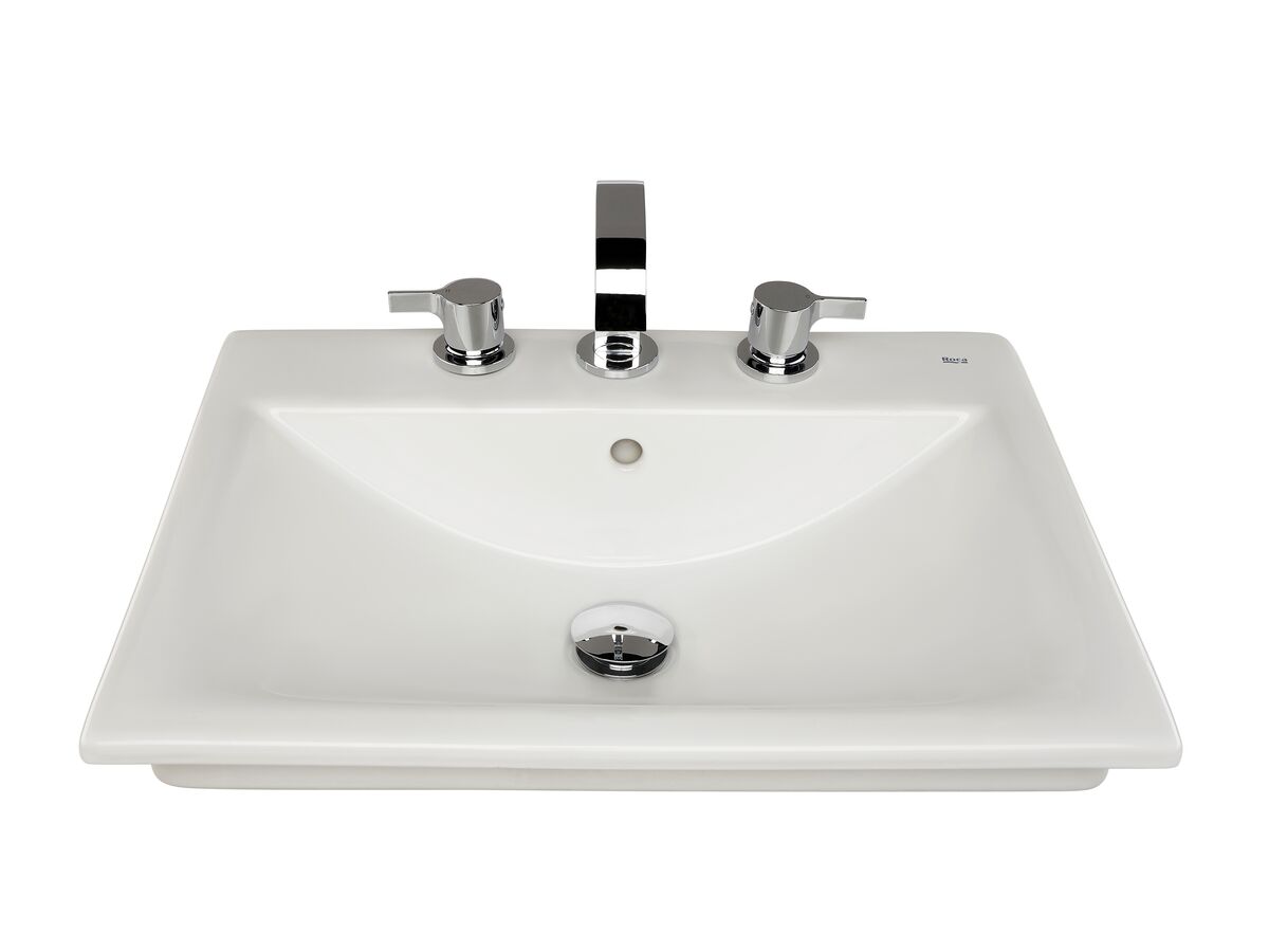 Reece Roca Diverta Vanity Basin 3 Tapholes 550mm White