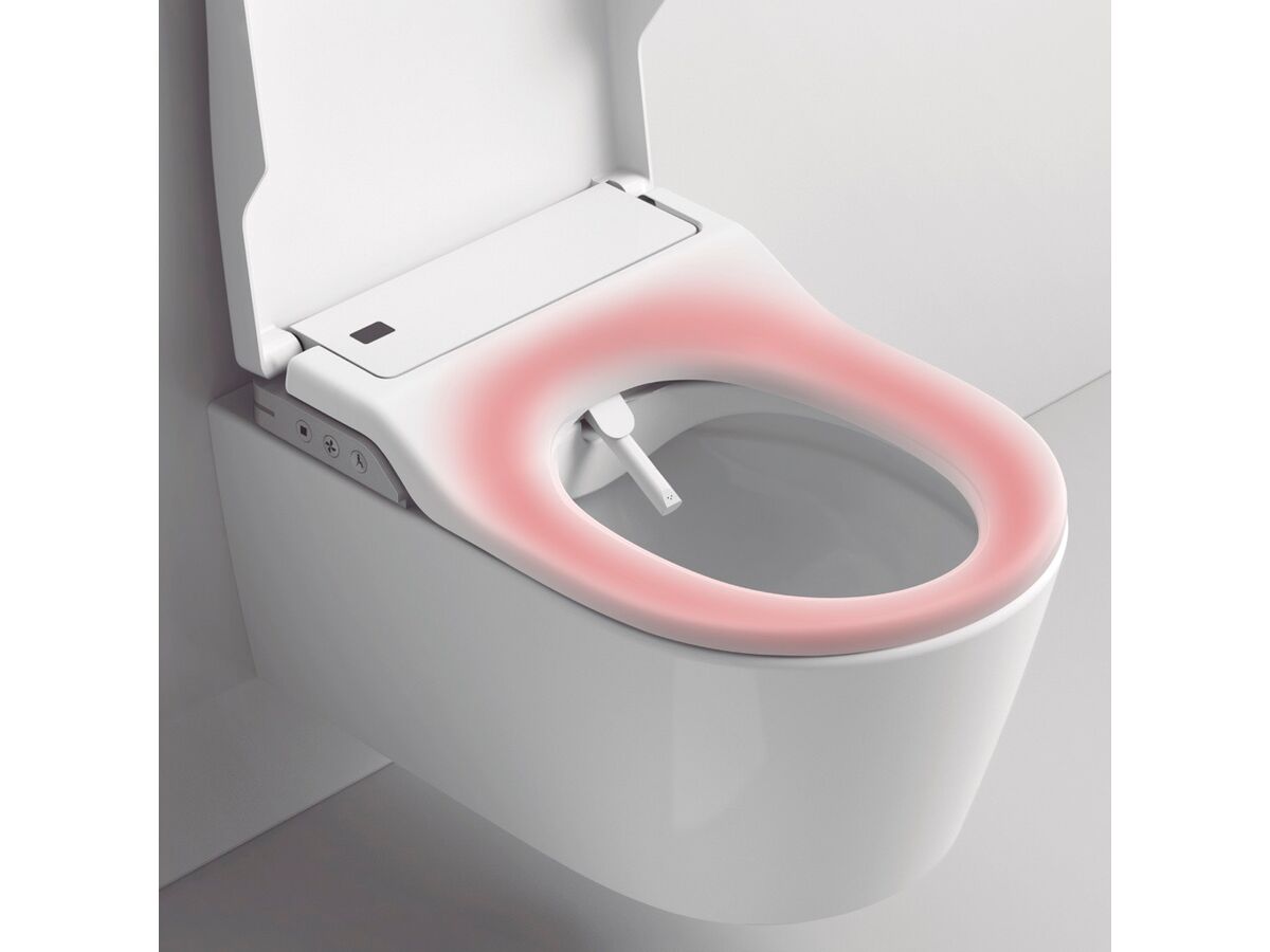 Reece Roca In-Wash Inspira Rimless Back To Wall Pan With Heated Seat (4 Star)