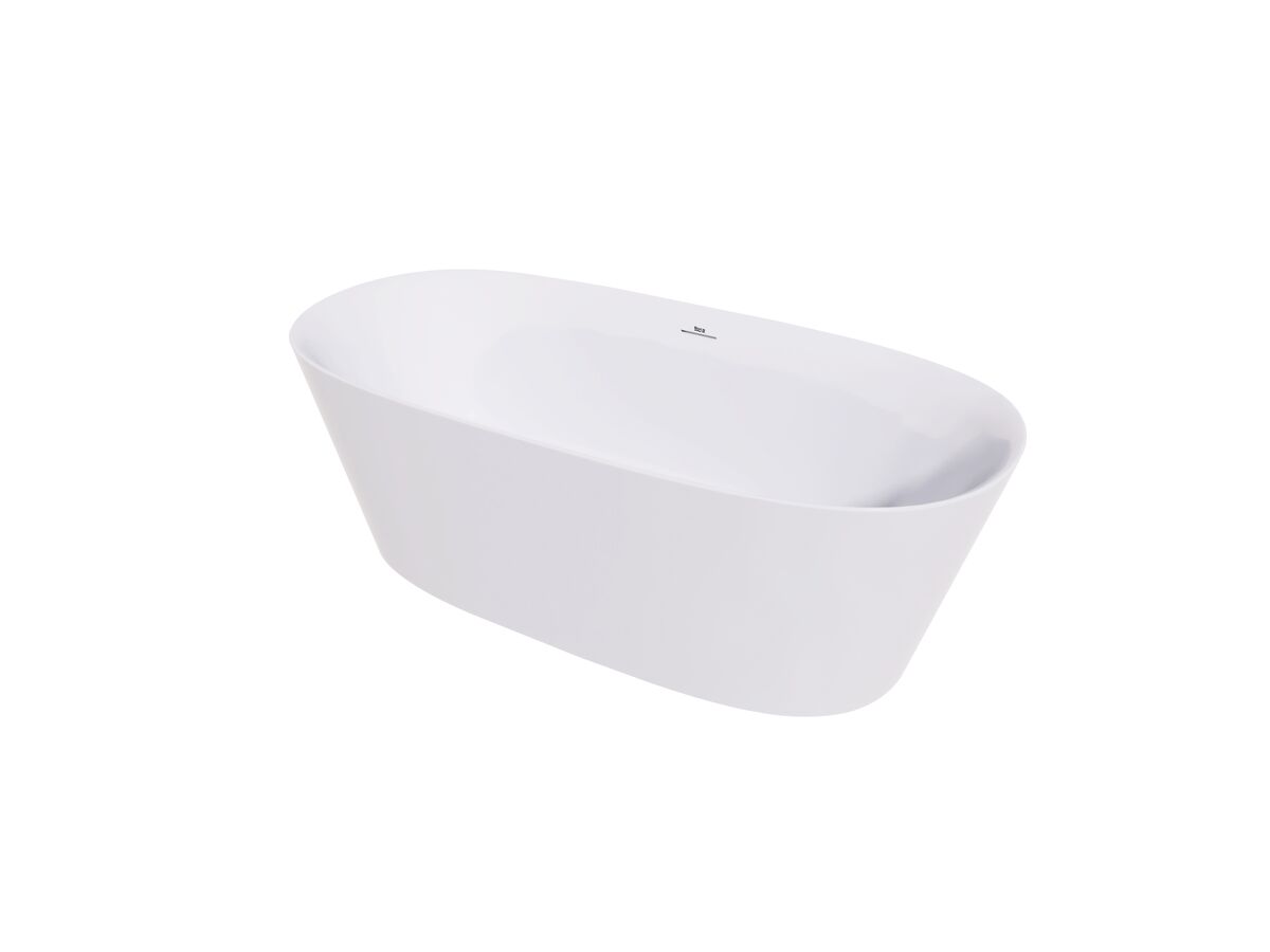 reece Roca Inspira Freestanding Bath 1600mm x 800mm Overflow White