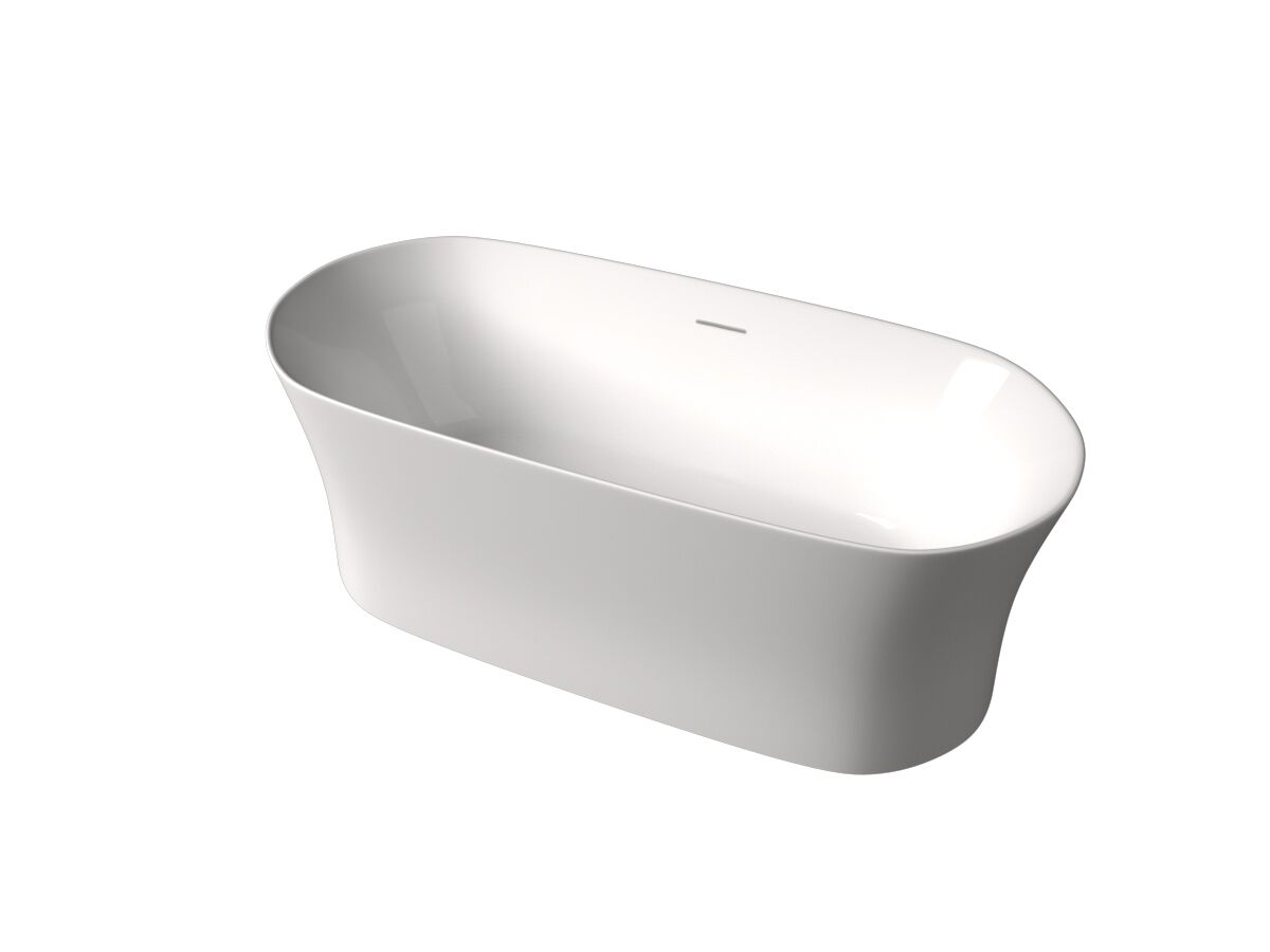 reece Roca Inspira Freestanding Bath with Overflow 1800mm x 800mm White