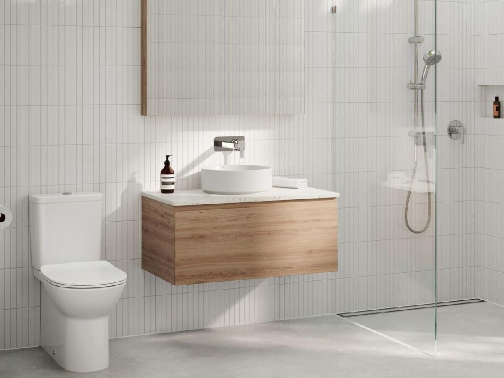 Reece Roca Inspira Light Round Above Counter Basin 370mm Matte White