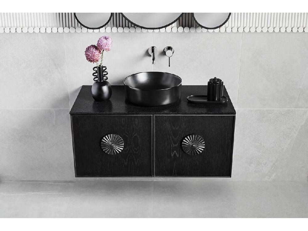 Reece Roca Inspira Light Round Above Counter Basin 370mm Matte Black