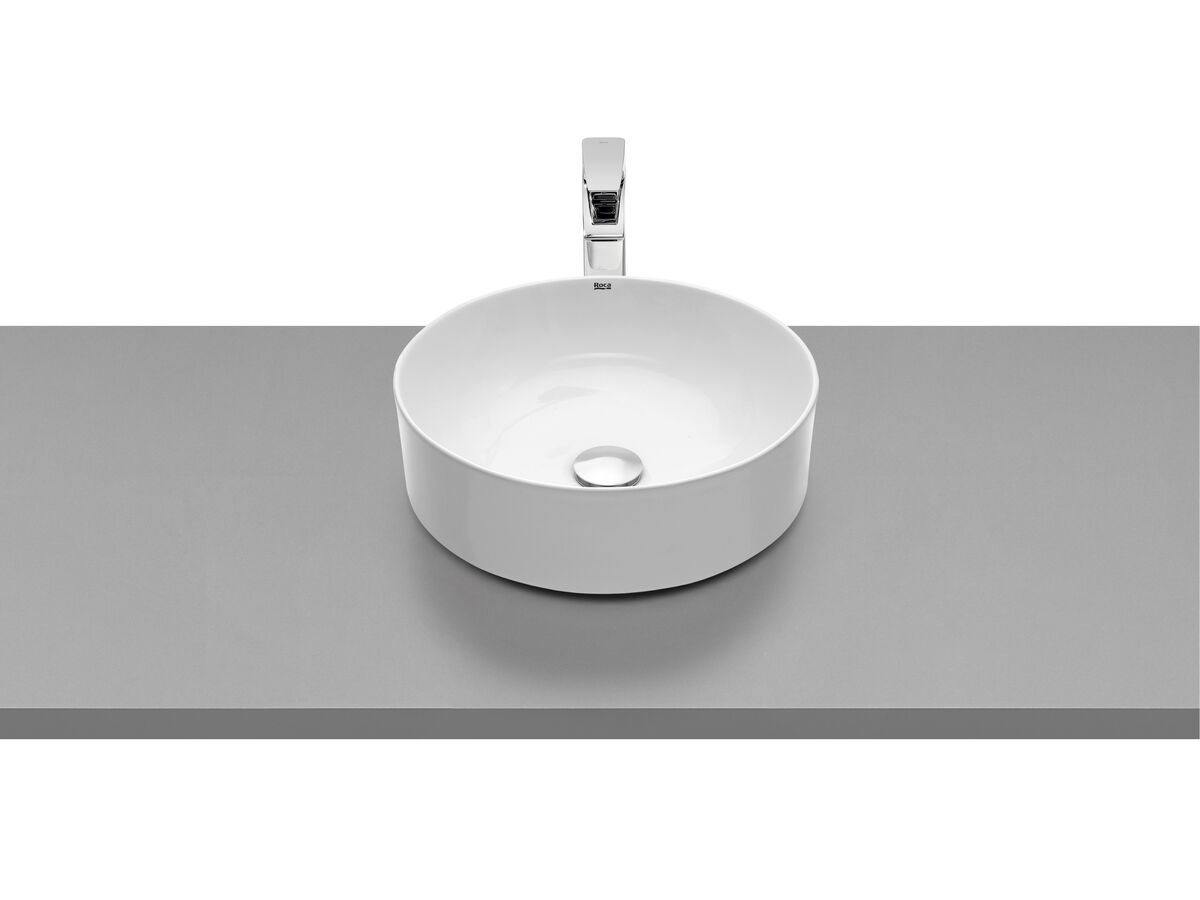 reece Roca Inspira Light Round Above Counter Basin 370mm White