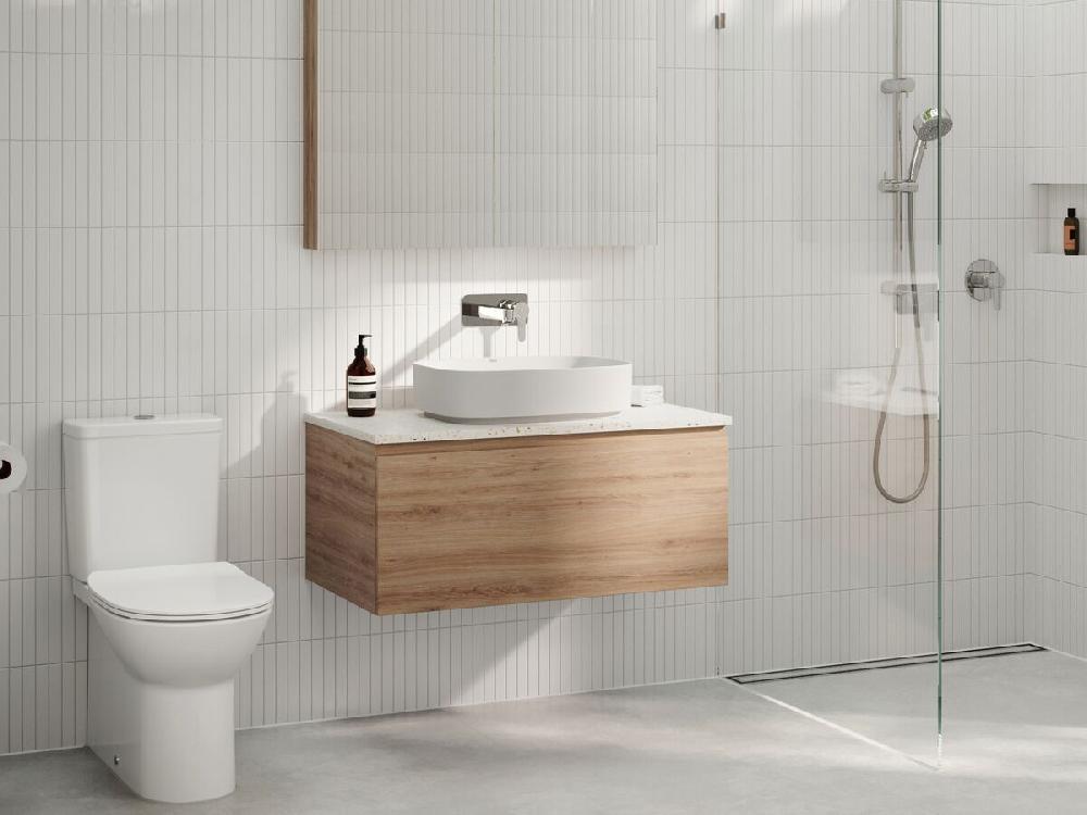 Reece Roca Inspira Light Soft Square Above Counter Basin 500mm X 370mm Matte White