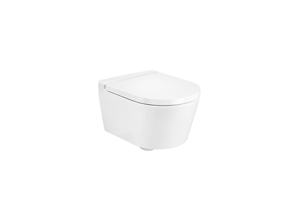 reece Roca Inspira Rimless Wall Hung Pan Soft Close Quick Release Seat White (4 Star)
