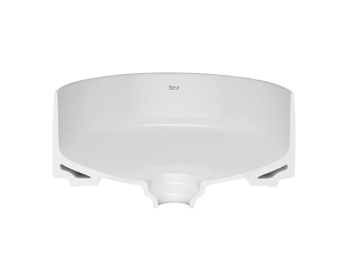 Reece Roca Inspira Round Above Counter Basin 370mm X 370mm Gloss White