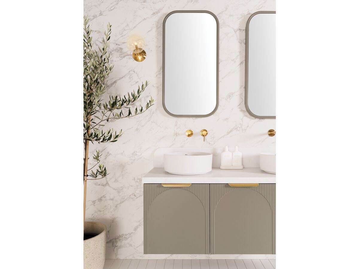 Reece Roca Inspira Round Above Counter Basin 370mm X 370mm Matte White