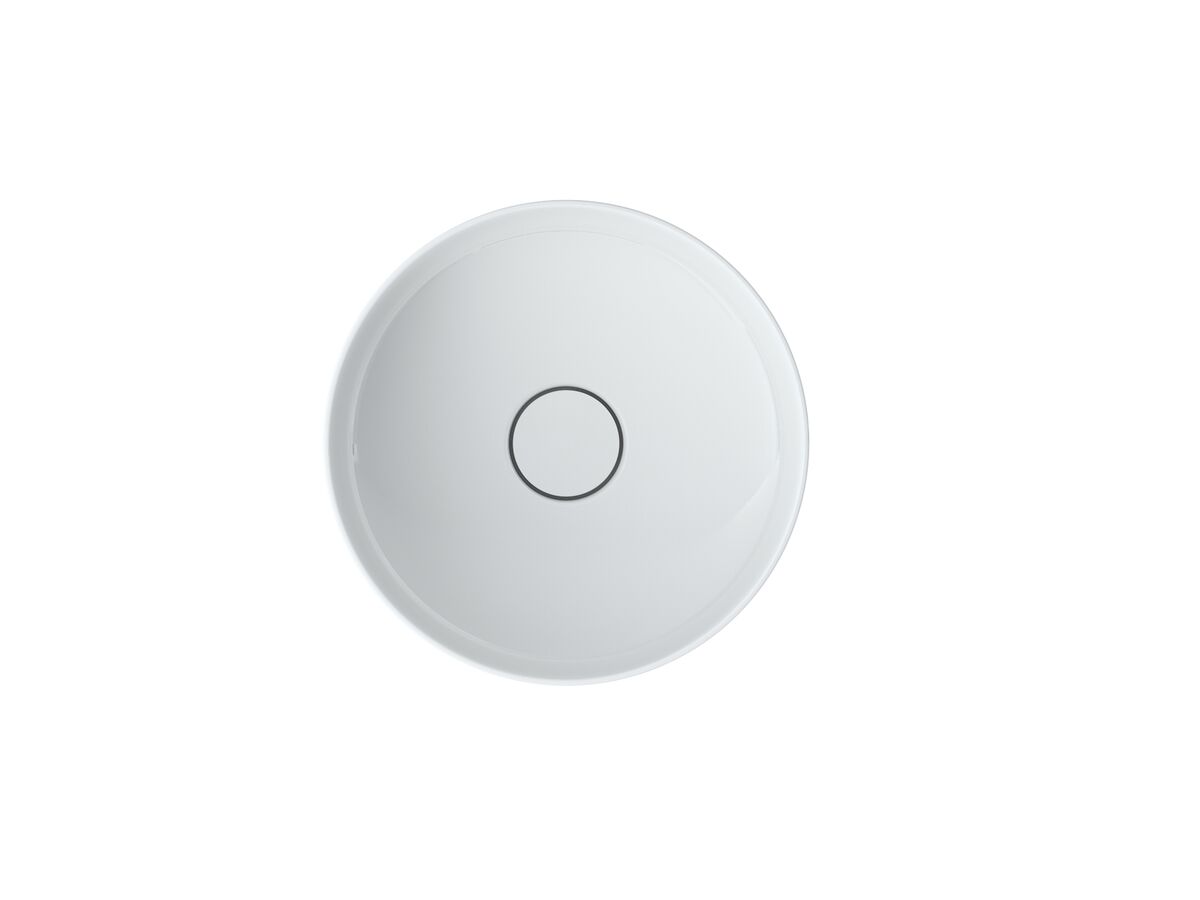 Reece Roca Inspira Round Semi Inset Basin 370mm X 370mm Gloss White