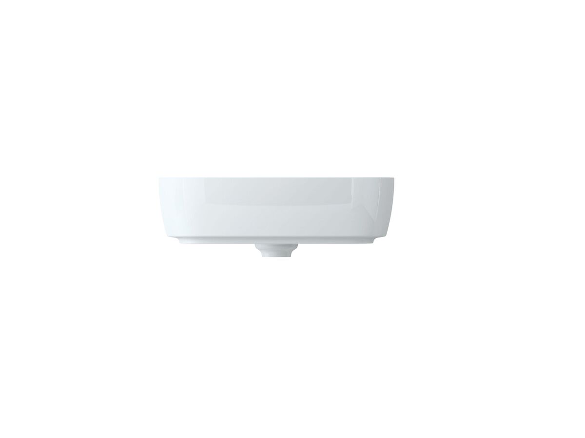 Reece Roca Inspira Soft Rectangle Above Counter Basin 500mm X 370mm Gloss White