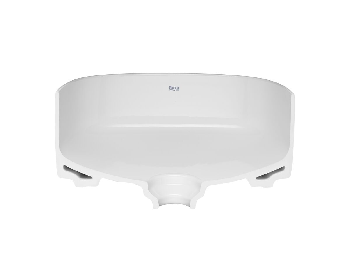 Reece Roca Inspira Soft Square Above Counter Basin 370mm X 370mm Gloss White