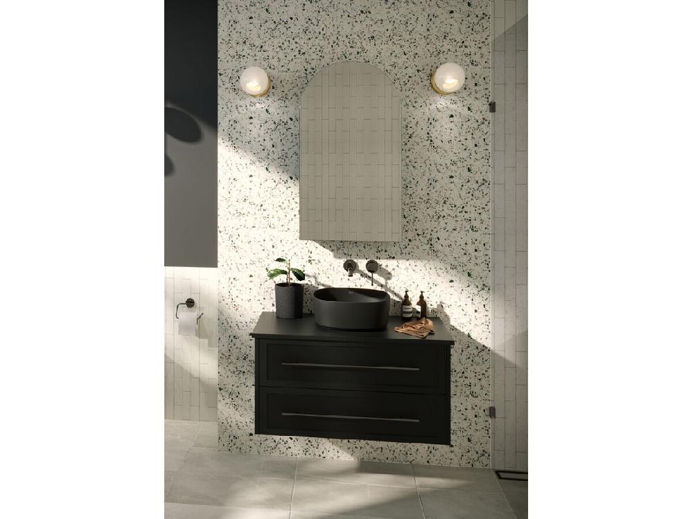 Reece Roca Inspira Soft Square Above Counter Basin 370mm X 370mm Matte Black
